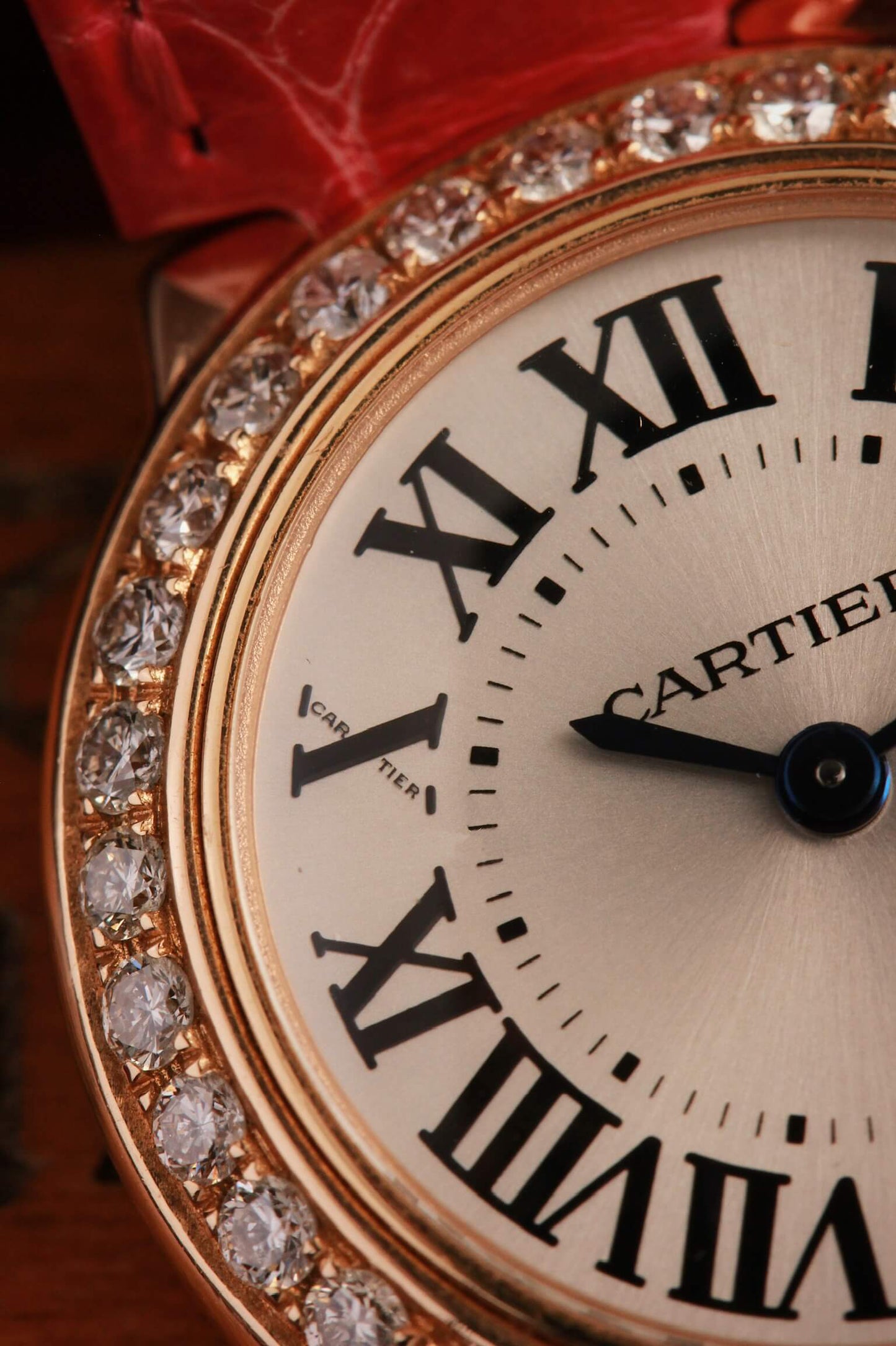 Cartier Ballon Bleu 28mm Rose Gold Diamond