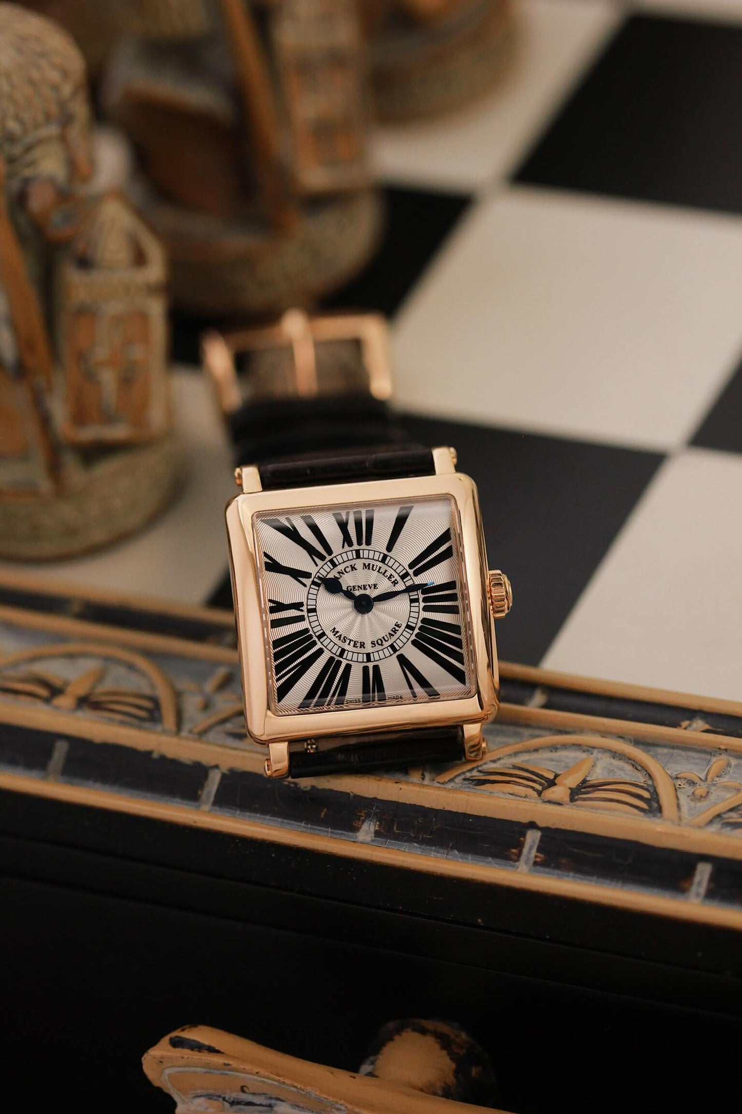 Franck Muller Master Square 6002S QZ: Art Deco Elegance in 18K Rose Gold