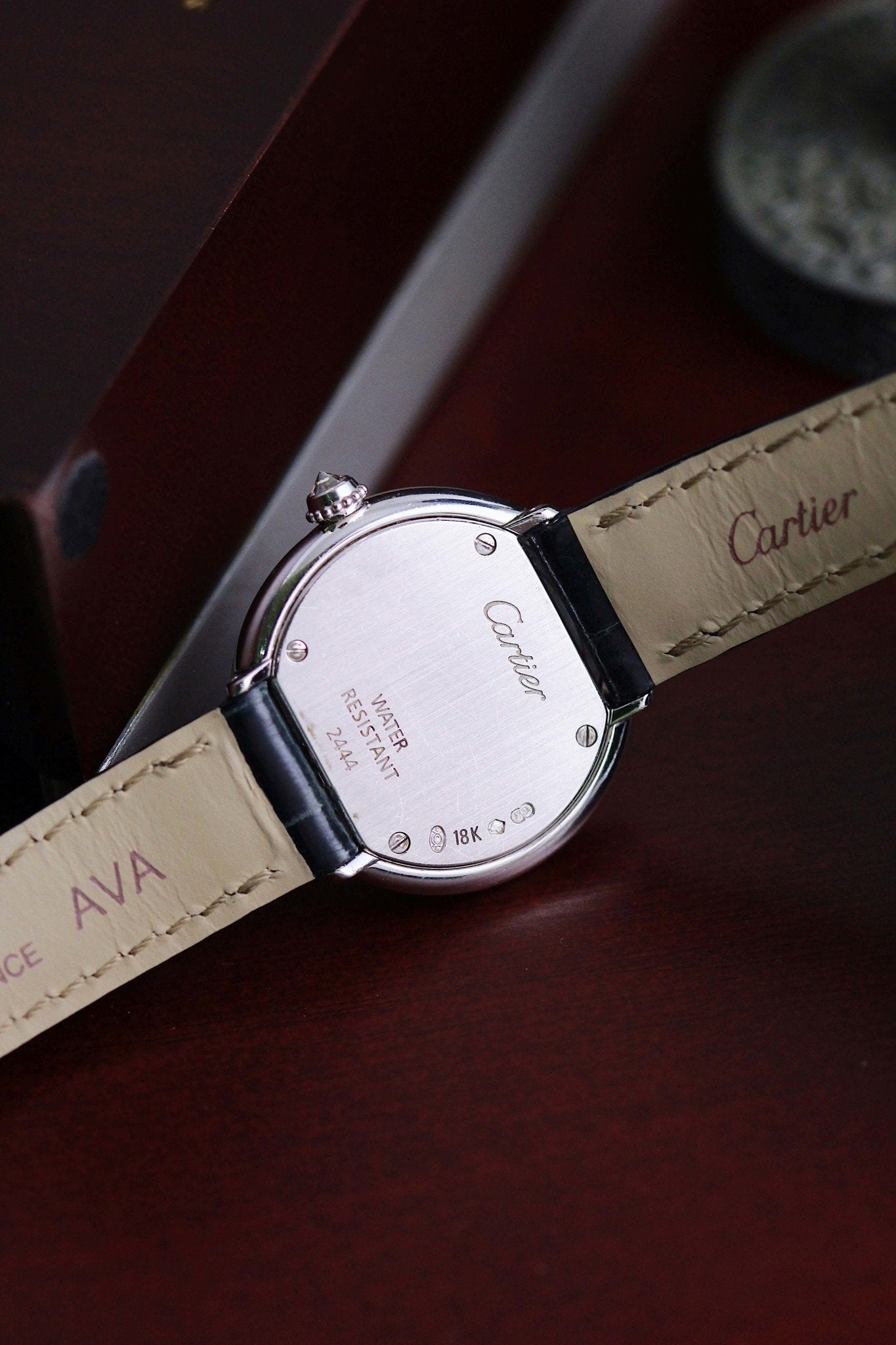 Must de Cartier Trinity Ref 2444 18K White Gold Diamond