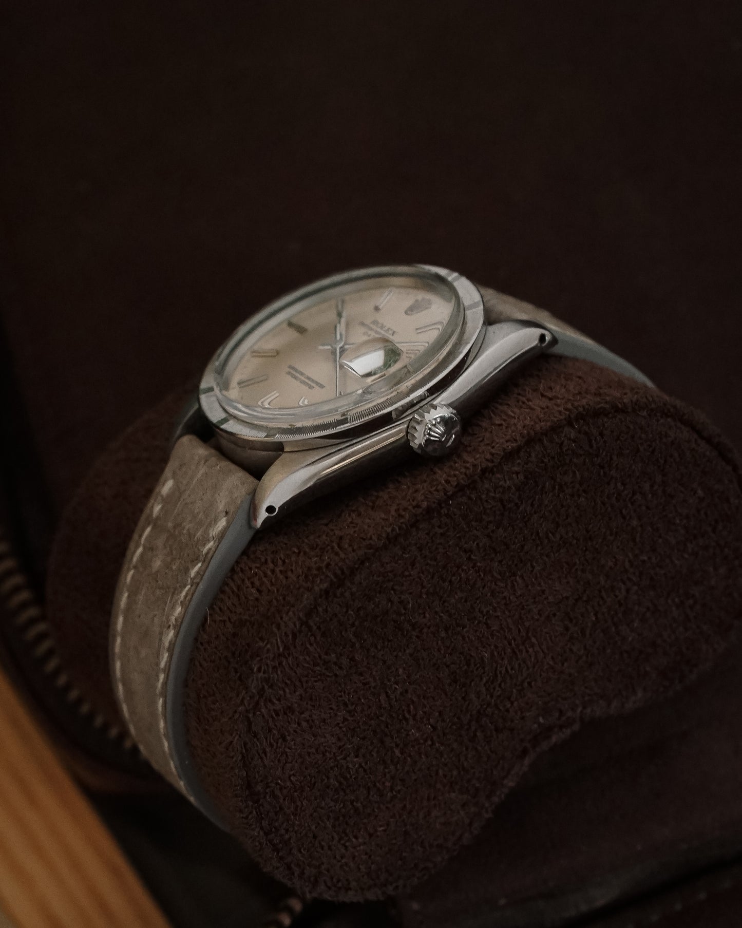 Rolex Oyster Perpetual Date Ref. 1501 Silver Sunburst Dial