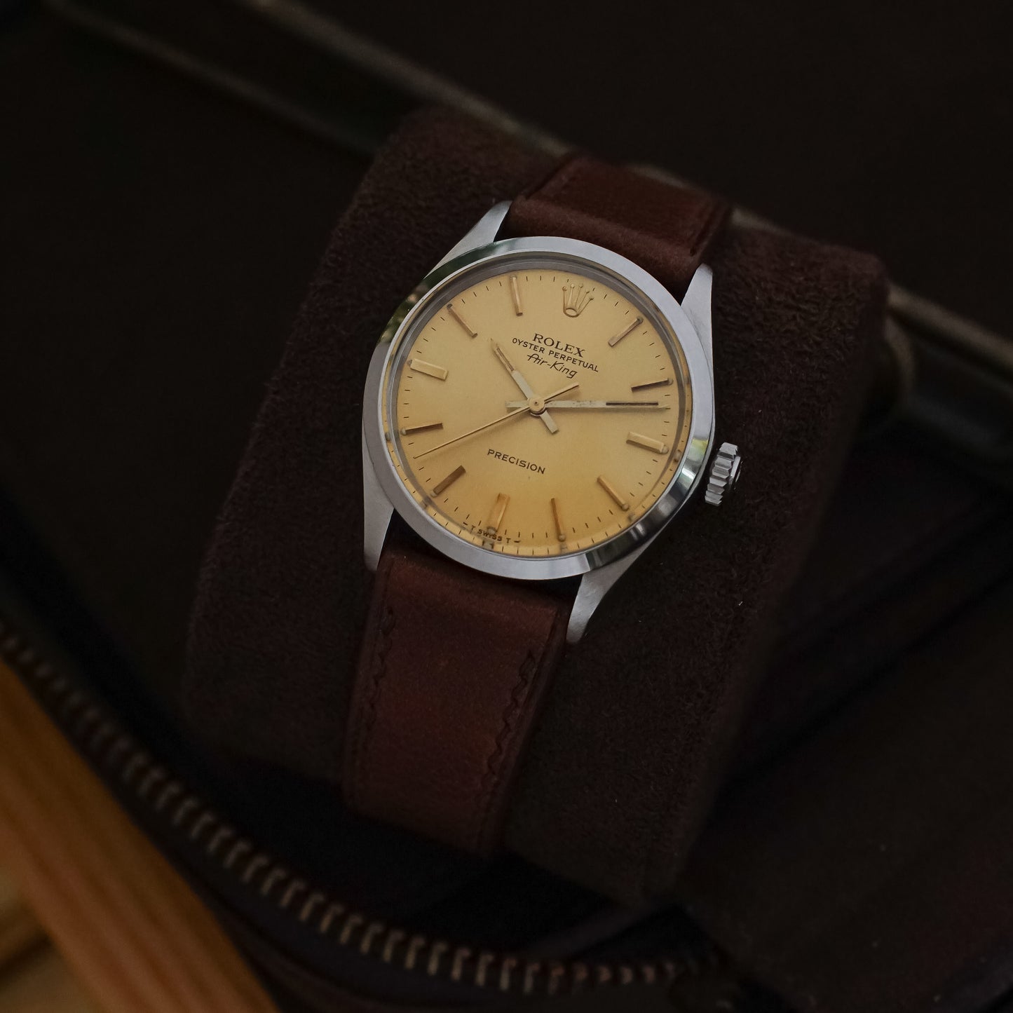 Rolex Air-King Ref 5500, Gold Champagne Dial