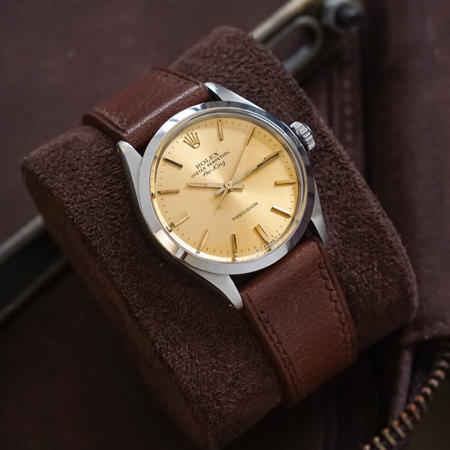 Rolex Air-King Ref 5500, Gold Champagne Dial