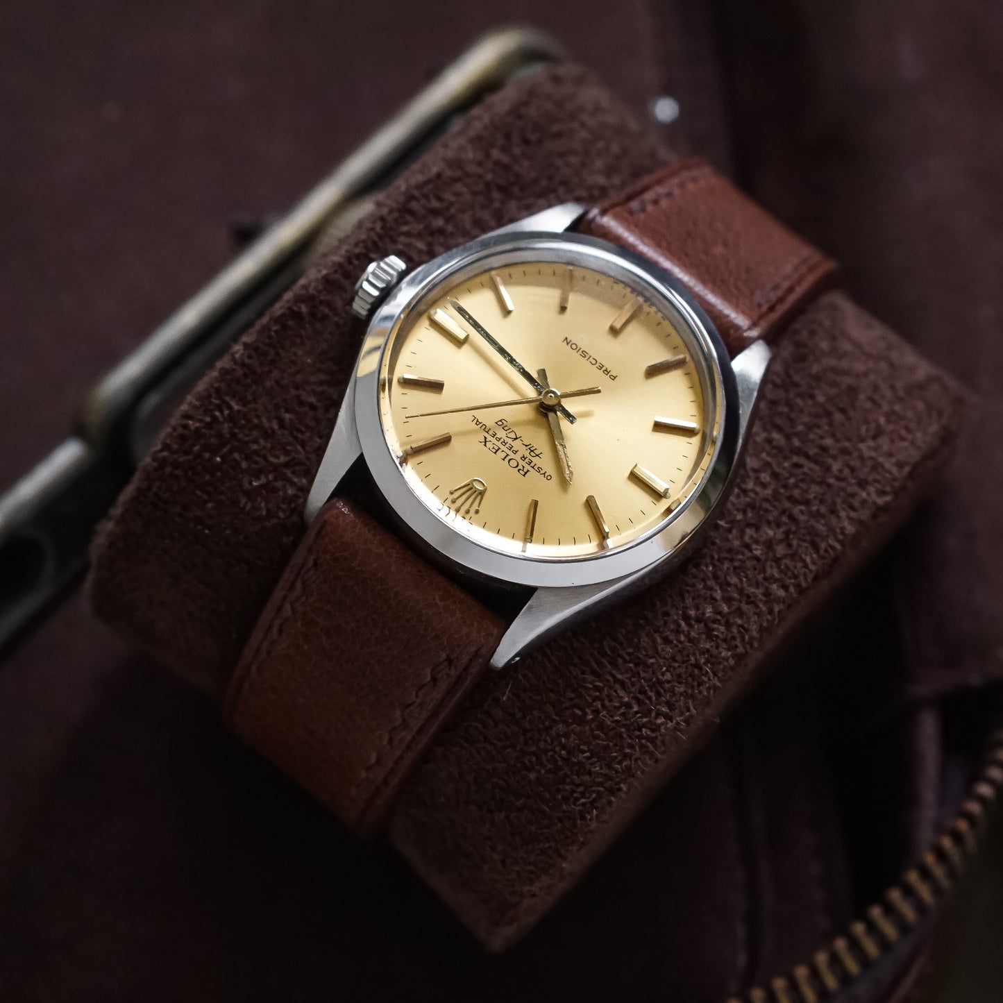 Rolex Air-King Ref 5500, Gold Champagne Dial