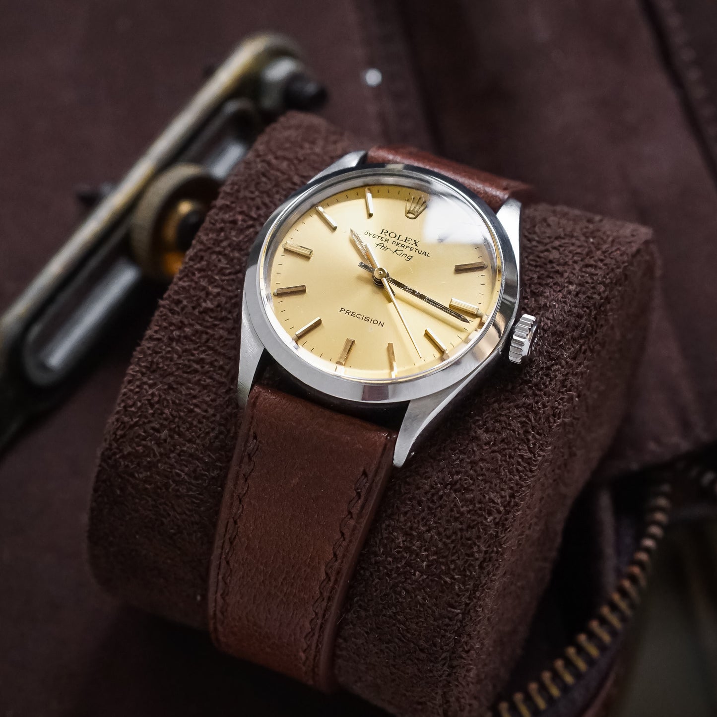 Rolex Air-King Ref 5500, Gold Champagne Dial