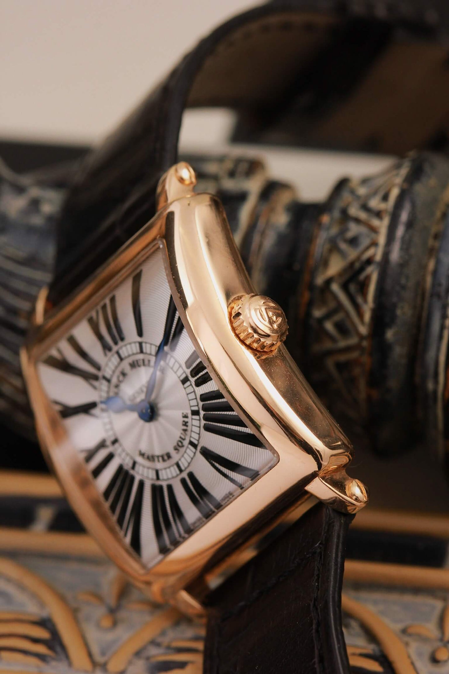 Franck Muller Master Square 6002S QZ: Art Deco Elegance in 18K Rose Gold