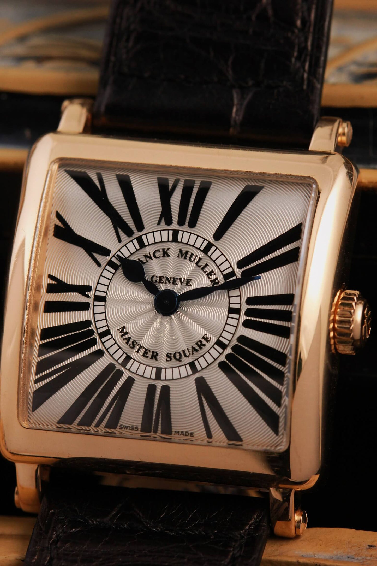 Franck Muller Master Square 6002S QZ: Art Deco Elegance in 18K Rose Gold