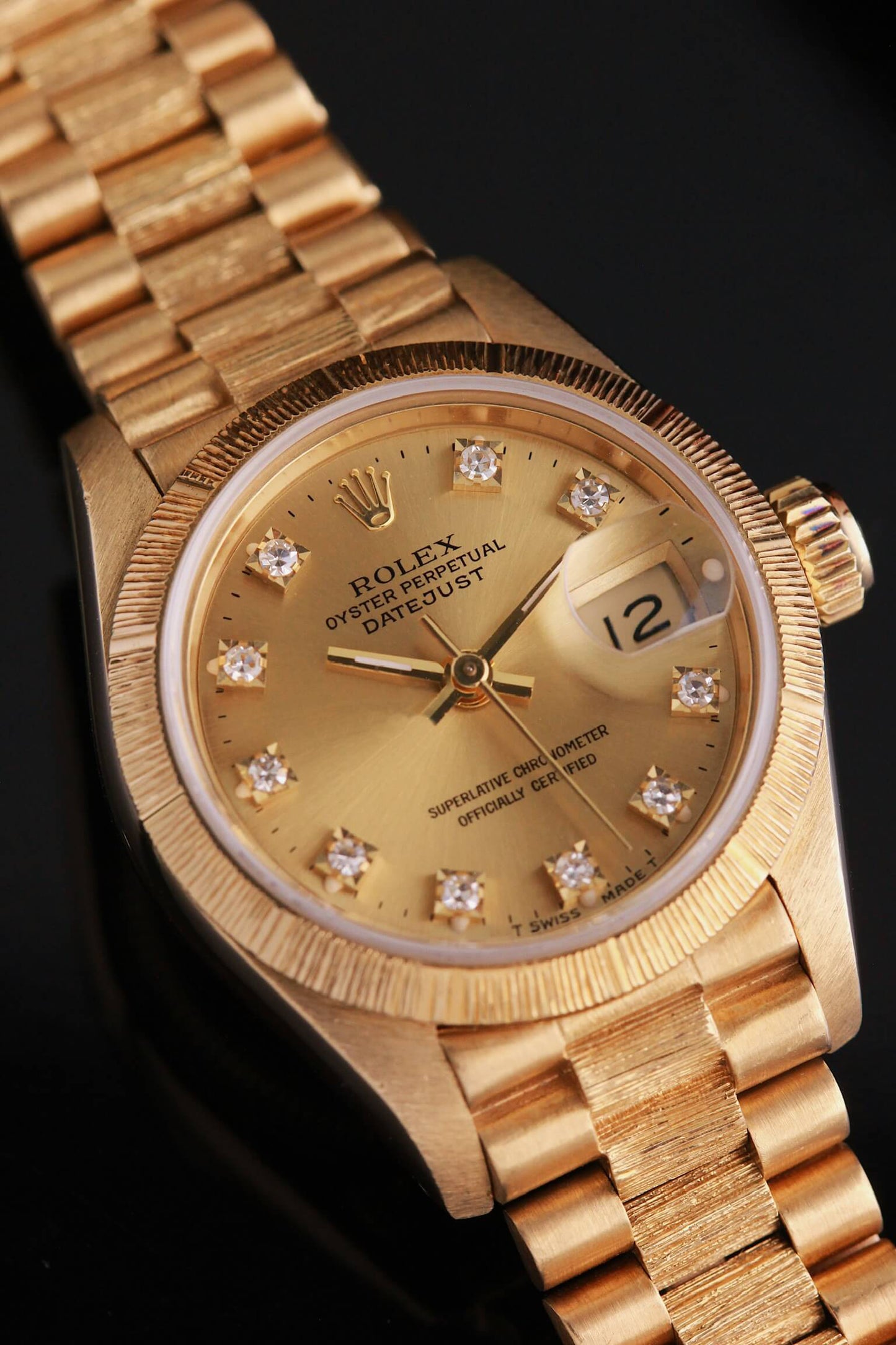 Rolex President 69278 Diamond Champagne Dial