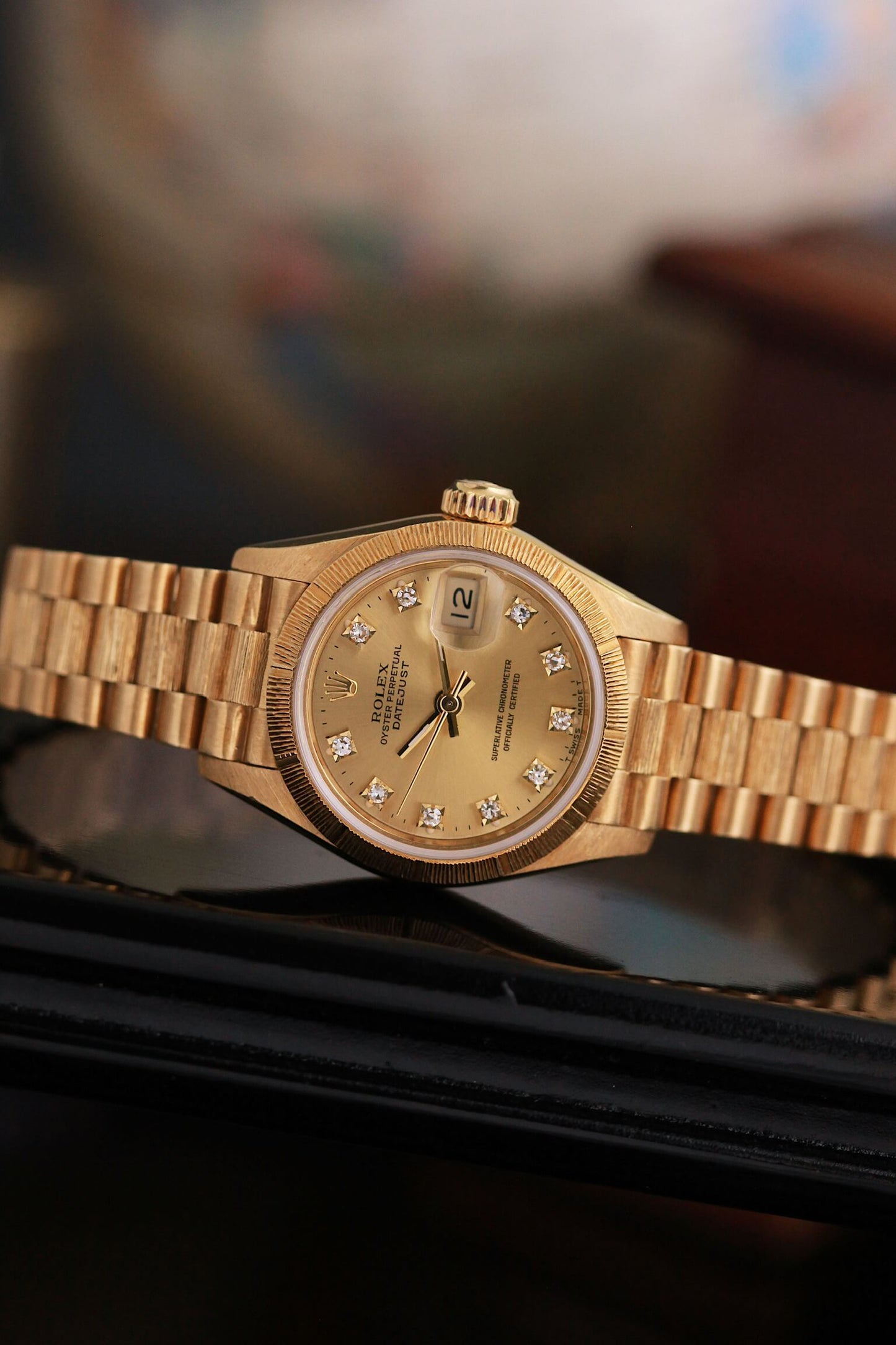 Rolex President 69278 Diamond Champagne Dial