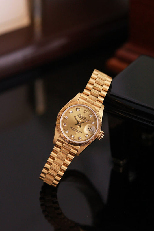 Rolex President 69278 Diamond Champagne Dial